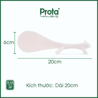 [CHÍNH HÃNG] Combo 2 muỗng xới cơm Prota hình sóc đứng tiện dụng