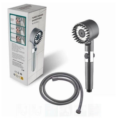 Vòi tắm hoa sen KG28 4in1 kèm đầu cọ massage 3 chế độ nước, đầu vòi có lõi lọc cao cấp tặng kèm dây sen 1m5- Hàng chính hãng