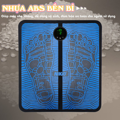 Thảm massage chân xung điện Nikio NK-106 - Massage huyệt đạo bàn chân, lưu thông máu huyết