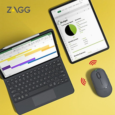 Chuột không dây Bluetooth Zagg Pro Mouse, kết nối đa thiết bị , bảo hành 12 tháng 1 đổi 1 - Hàng chính hãng