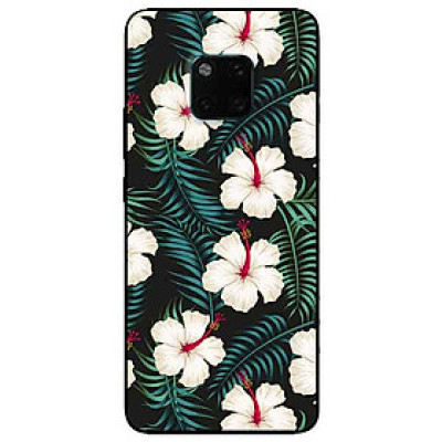 Ốp lưng in cho Huawei Mate 20 Pro Mẫu Hoa Trắng