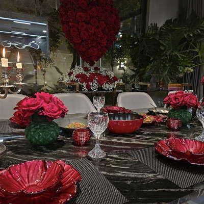 Đĩa IVV MAGNOLIA 41cm đỏ Hàng chính hãng