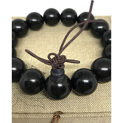 VÒNG TAY GỖ MUN SIZE HẠT 15MM -15 HẠT