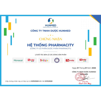 Bột uống FERROLIP bổ sung sắt (Hộp 20 gói)