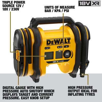MÁY BƠM 18V 11BAR DEWALT DCC018N-XJ - HÀNG CHÍNH HÃNG