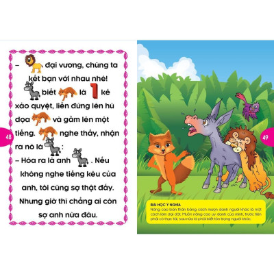 Sách - Phát Triển Tư Duy Và Ngôn Ngữ Cho Bé - Truyện Đọc Bằng Hình Ảnh - Truyện Ngụ Ngôn Đặc Sắc - Việt Thư