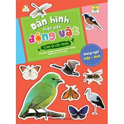 Dán Hình Nhận Biết Động Vật - Chim Và Côn Trùng