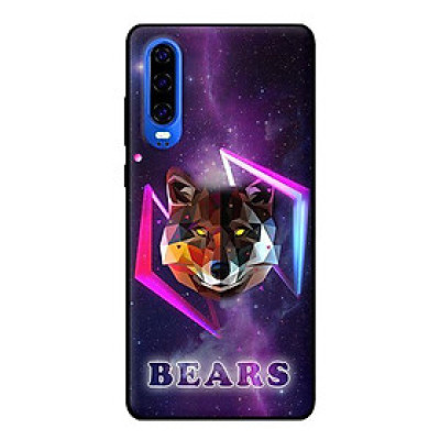 Ốp lưng in cho Huawei P30 mẫu Gấu Neon - Hàng chính hãng