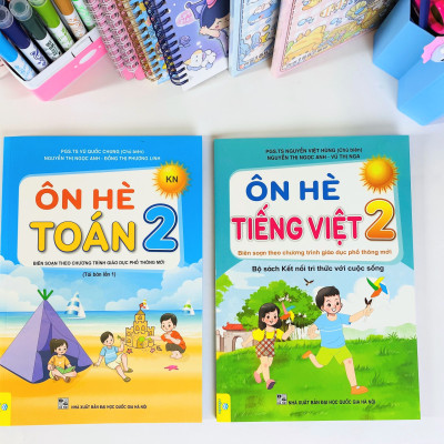 Sách - Bộ 2 cuốn Ôn Hè Toán + Tiếng Việt 2 Kết Nối - ndbooks