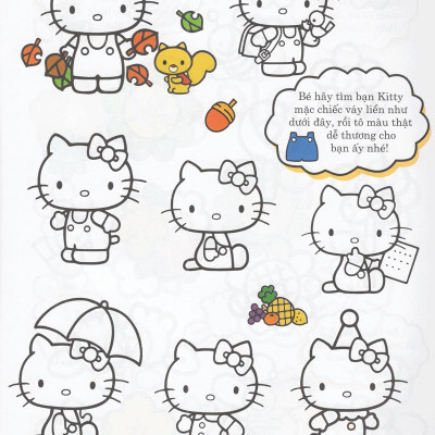 Bộ 4 Cuốn Hello Kitty- Sách Tô Màu: Rèn Luyện Khả Năng Cho