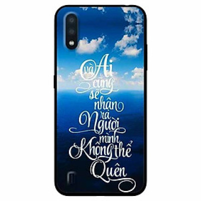 Ốp lưng in cho Samsung A01 Mẫu Không Thể Quên