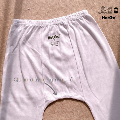 SET 5 QUẦN DÀI RÃ ĐÁY HOTGA TRẮNG CHO BÉ (3-12kg)