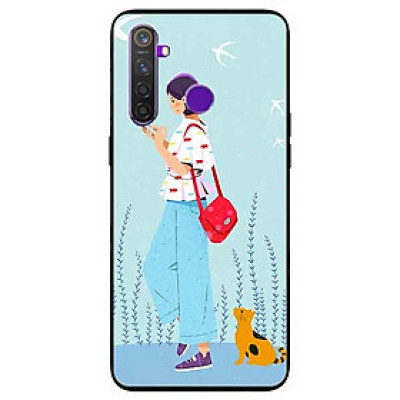 Ốp lưng in cho Realme 5 Mẫu Cô Gái Tai Mèo