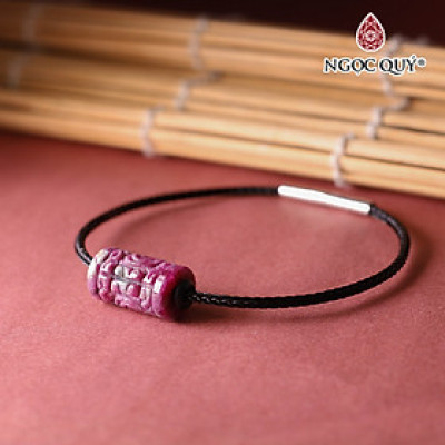 Vòng thép ruby hồng ngọc mệnh hỏa, thổ - Ngọc Quý Gemstones