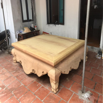 Sập Nằm Dạ Cá Trơn Cỡ Đại Gỗ Hương Vàng