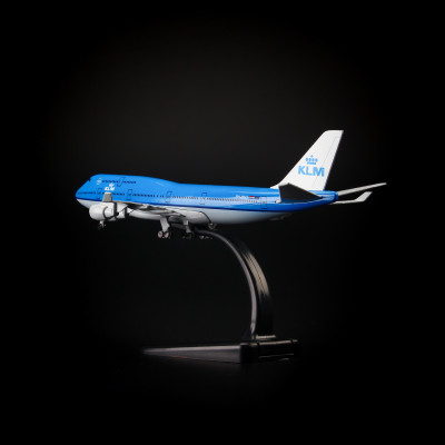 Mô hình máy bay Everfly KLM Airlines B747 20cm AMS20
