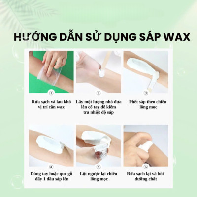 100g Sáp wax lông nóng Sáp tẩy lông nóng dạng hạt TẶNG QUE GỖ