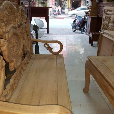 Bộ bàn ghế giả cổ kiểu guột gỗ gụ