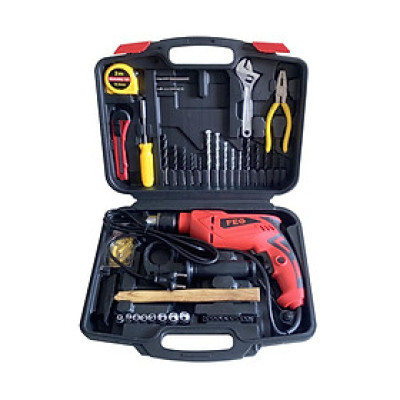 BỘ MÁY KHOAN GIA ĐÌNH ( KHOAN BÚA 13MM, THÉP 10MM, GỖ 25MM) FEG EG-516 - HÀNG CHÍNH HÃNG