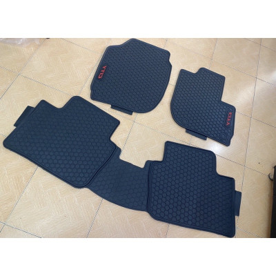 Thảm lót sàn cao su Honda City 2015- 2021- 2022 cao cấp loại đúc dày theo xe mẫu tổ ong chữ đỏ