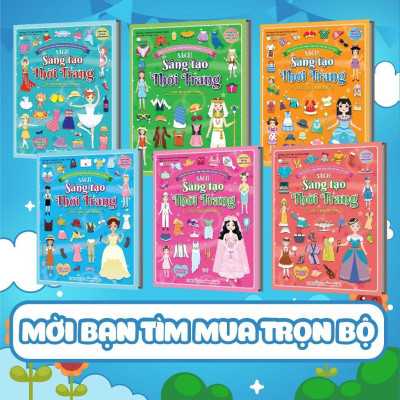 Sách - Sáng Tạo Thời Trang: Thời Trang Nhảy - Khiêu Vũ - Bóc Dán Hơn 100+ Stickers Quần Áo, Phụ Kiện Cho Bé Gái - Megabook