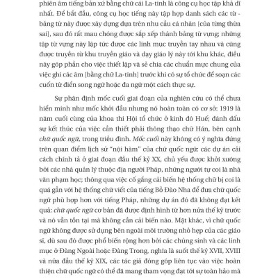 Lịch Sử Chữ Quốc Ngữ 1615-1919