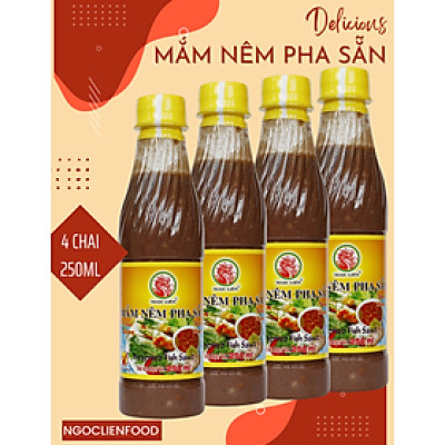 4 Chai Mắm Nêm Pha Sẵn 250ml Ngọc Liên
