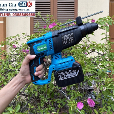 [LOẠI 1] Máy Khoan Đục Bê Tông 199V - 3 Chức Năng: Khoan, khoan búa, đục - Động Cơ Không Chổ Than 100% Lõi Đồng