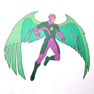 Tô Màu Các Siêu Anh Hùng - Siêu Anh Hùng Bay Lượn (Dành Cho Bé 5 Tuổi)