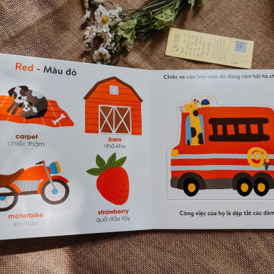 Chuyến Xe Buýt Sắc Màu - Bộ sách đồ chơi -Giúp Bé Phát Triển Từ Vựng Và Nhận Biết Màu Sắc