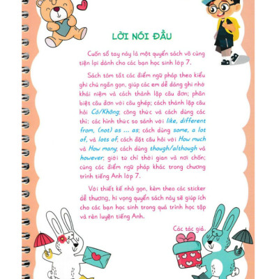 Sách - Notebook English Grade 7 - Tiếng Anh Lớp 7 (Dùng Chung Cho Các Bộ SGK Hiện Hành) (HA)