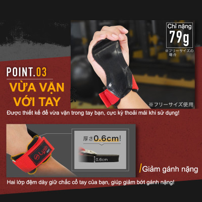 Lysin - đai hỗ trợ bảo vệ cổ tay, lòng bàn tay chất liệu cao su thoáng khí chống trượt tập gym chuyên nghiệp găng tay tập gym dây kéo lưng lifting straps năng tạ kéo xà deadlift tập gym