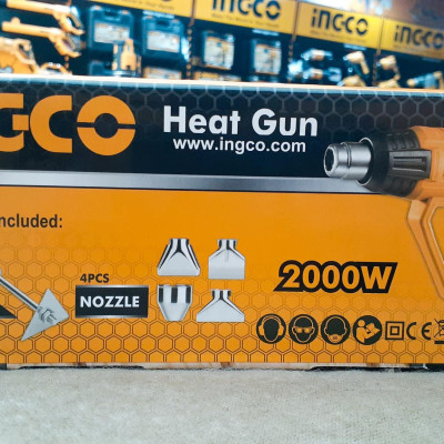 MÁY THỔI HƠI NÓNG 2000W (380°C/570°C) INGCO HG200028 - HÀNG CHÍNH HÃNG