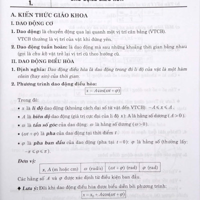 Chinh Phục Câu Hỏi Lý Thuyết Vật Lí Theo Chủ Đề - Quyển Thượng