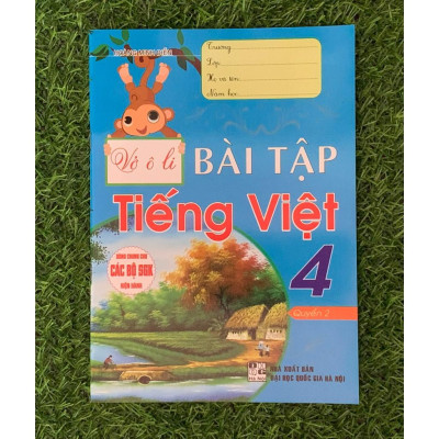 Combo vở ô li bài tập tiếng việt 4  (tập 1+2) (dùng chung cho các bộ sgk hiện hành) (HA-MK)