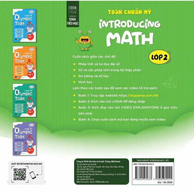 Sách - Toán chuẩn Mỹ - Introducing Math Lớp 2 - Argoprep - 1980Books - 1980 Books