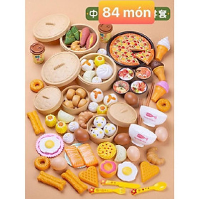 Bộ Đồ Chơi Nấu Ăn Nhà Bếp 84 Món Cho Bé