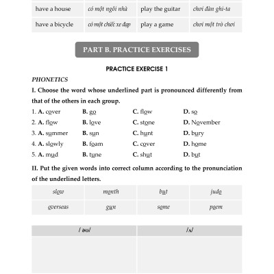 Ôn luyện Cơ bản và Nâng cao Tiếng Anh 6 (Không keys)