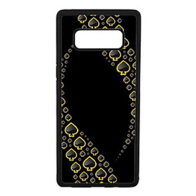Ốp lưng cho Samsung Galaxy Note 8 nền ách đen 1 - Hàng chính hãng