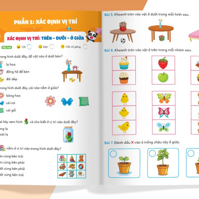 Phiếu Luyện Toán Tư Duy Cùng Gấu Kiki 3: Xác Định Vị Trí - Các Dạng Toán Quy Luật