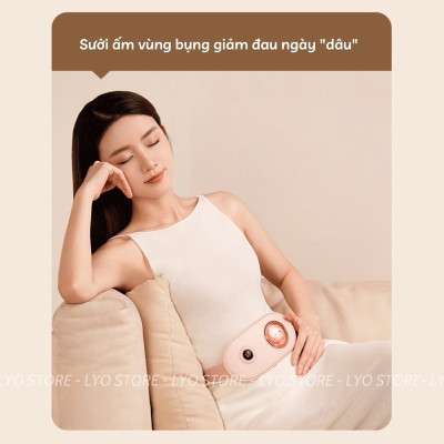 quà tặng phụ nữ- Đai massage bụng 10 chế độ- Đai chườm nóng đau bụng kinh tại Nguyễn Gia group Cao Đạt