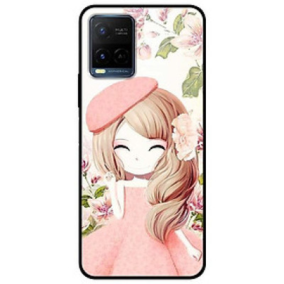 Ốp lưng dành cho Vivo Y21 - Vivo Y21s mẫu Anime Cô Gái Váy Bông