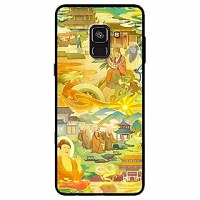 Ốp lưng dành cho Samsung A8 Plus mẫu Phật Và 3 Chú Tiểu