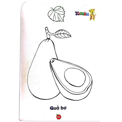 Tô Màu Rau - Củ - Quả (Song Ngữ Anh - Việt)