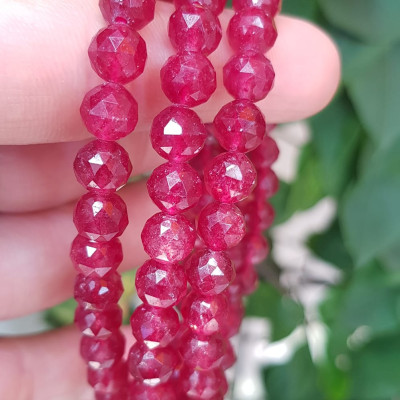 Vòng tay phong thuỷ may mắn mới đá Thạch anh dâu hồng điều đậm giác ánh sáng đẹp quấn tay kiểu 3 vòng Size hạt 7mm Vòng thạch anh dâu giác tự nhiên đậm màu điều rất đẹp Vòng chuẩn hợp nữ mệnh hoả mệnh thổ quà tặng phụ nữ quý chị đeo may mắn đẹp ạ