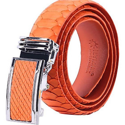 Thắt Lưng Nam Da Trăn VIP Bản Lớn Huy Hoàng HT4361 - Xanh Rêu