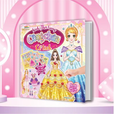 Sách - Thời Trang Công Chúa - Bóc Dán Hơn 300+ Stickers Váy, Phụ Kiện Xinh Đẹp Cho Bé Gái - Megabook