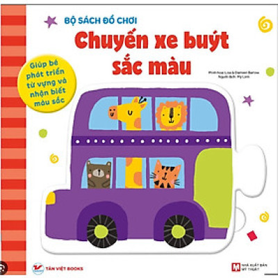 Chuyến Xe Buýt Sắc Màu - Bộ sách đồ chơi -Giúp Bé Phát Triển Từ Vựng Và Nhận Biết Màu Sắc