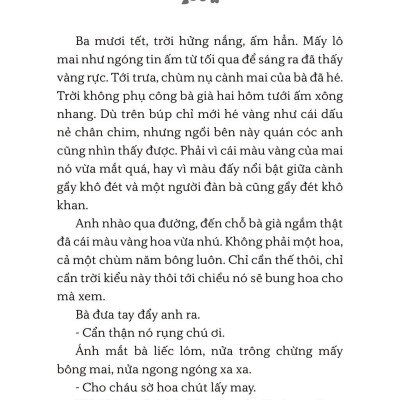 Bán Một Cành Mai Ăn Tết