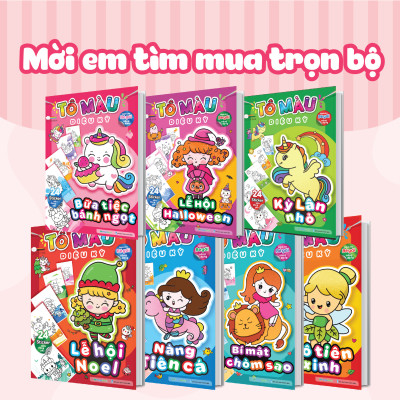 Tô màu diệu kỳ- Bữa tiệc bánh ngọt